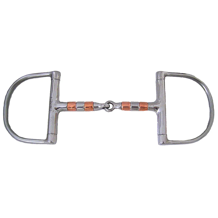 Copper Roller Large Dee Ring Snaffle