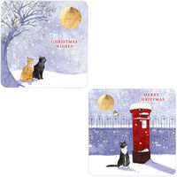 Luxury Christmas Cards 10 Pack - Christmas Cats