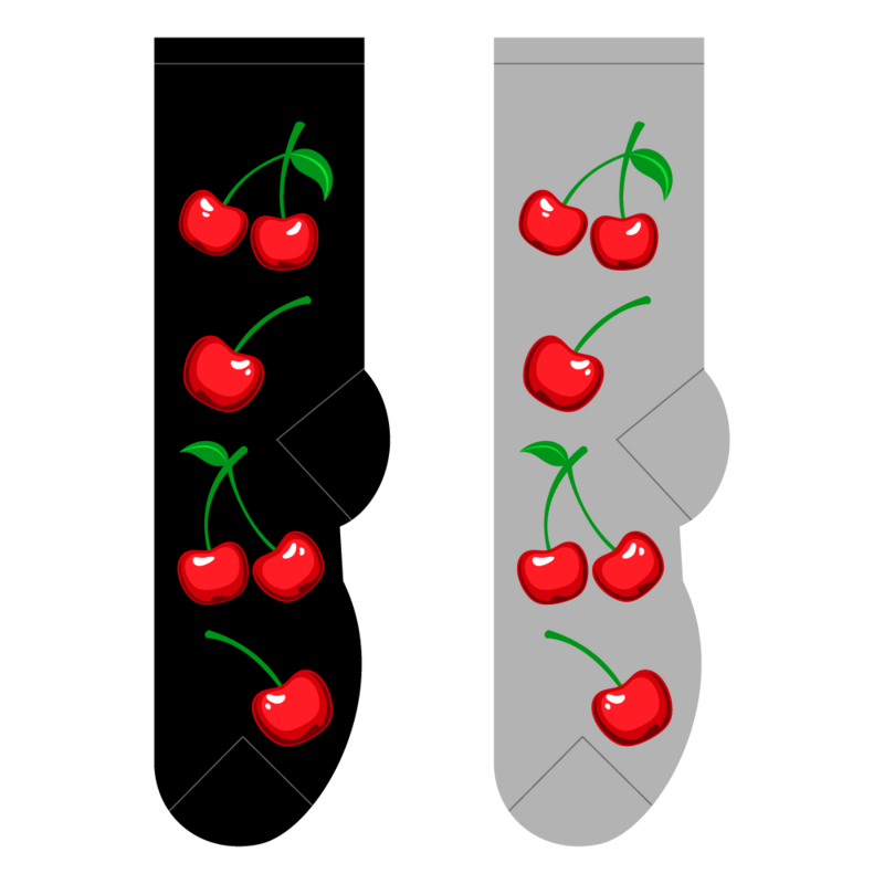 Foozys Ladies Socks - Cherries