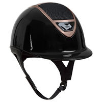 IRH XLT Helmet - Gloss Black with Rose Gold Vent