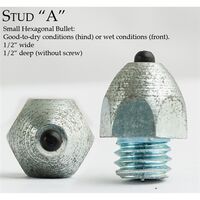 Stud - Small Hexagonal Bullet