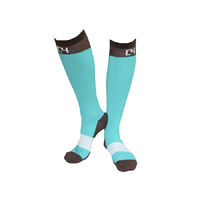 C4 Riding Socks - Turquoise/Brown