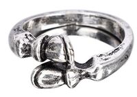 Antique Silver Hoof Ring