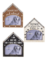 Dog House Picture Frames - Set of 3