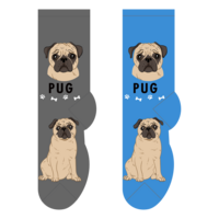 Foozys Crew Socks - Pug