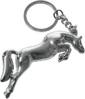 3D Jumping Horse Metal Keychain