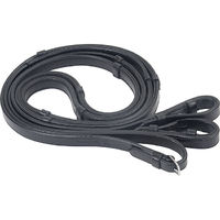 M. Toulouse Platinum Rubber Lined Leather Reins