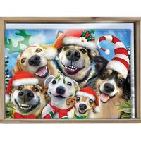 Christmas Cards Box of 16 - Holiday Dog Selfie