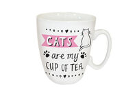 Curved Mug - Cats Are My Cup Of Tea