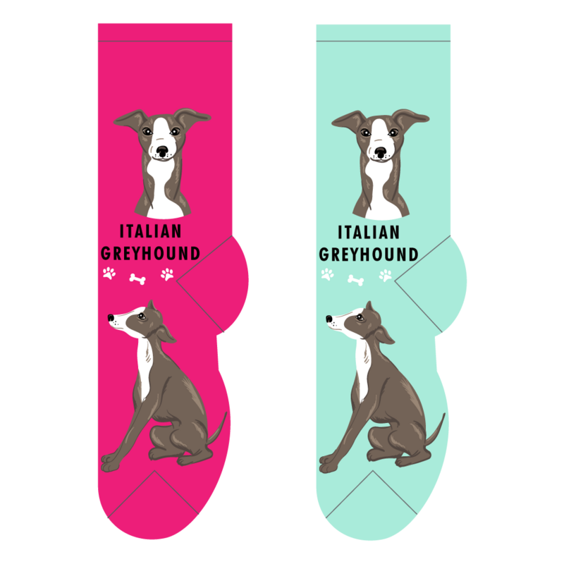 Foozys Ladies Socks - Italian Greyhound