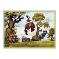Thelwell Greeting Card - Rodeo