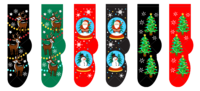 Foozys Ladies Socks - Christmas 1 - Pack of 3