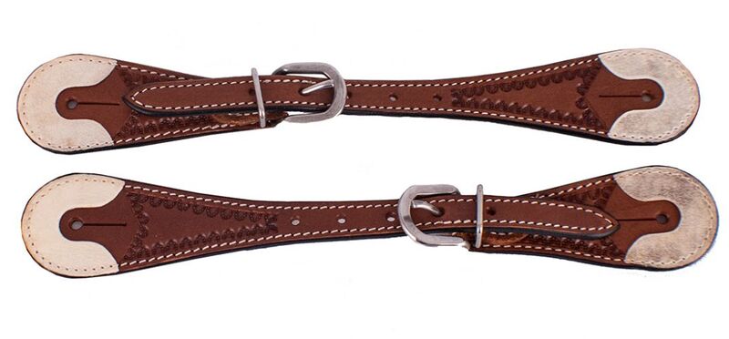 SM Men's Spur Straps with Rawhide Overlay