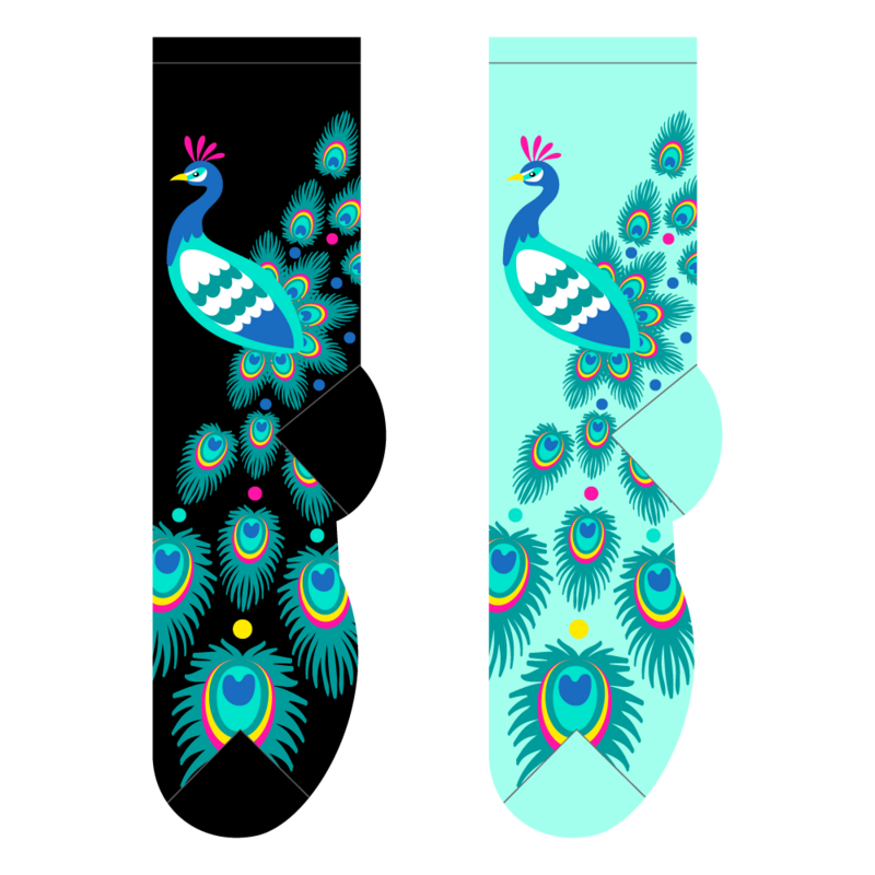 Foozys Ladies Socks - Peacock