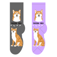 Foozys Ladies Socks - Shiba Inu