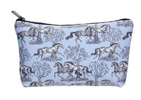 Blue Toile Cosmetic Pouch - Medium