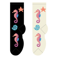Foozys Ladies Socks - Seahorse