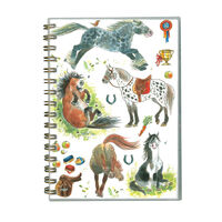 Spiral Bound Notebook - Happy Horses