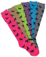 Ladies Running Horses Boot Socks - Pack of 6