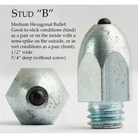 Stud - Medium Hexagonal Bullet