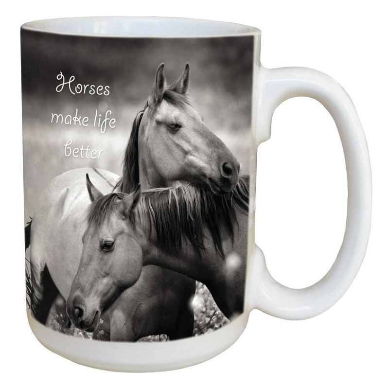 Ceramic Mug - Horses Make Life Better