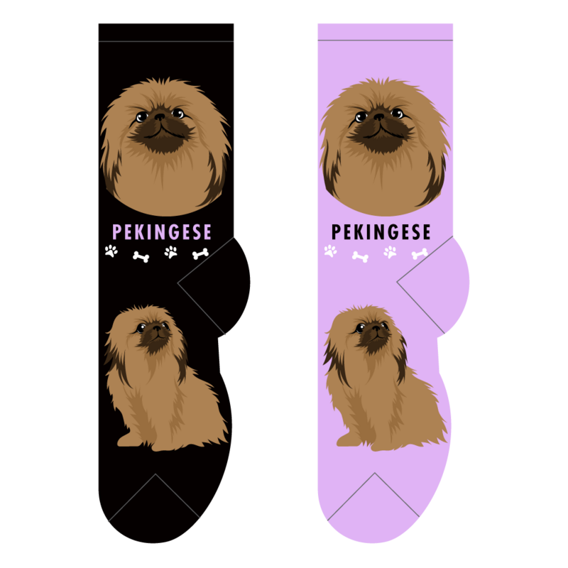 Foozys Ladies Socks - Pekingese