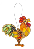 Acrylic Rooster Ornament