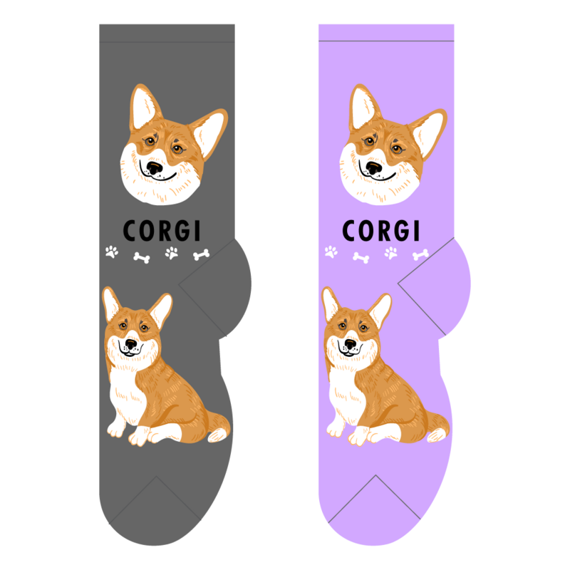 Foozys Ladies Socks - Corgi