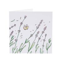 Greeting Card - Lavender A-Buzz