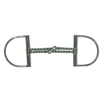 Large Dee Ring Double Twisted Wire Snaffle