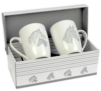 Set of 2 Ceramic Mugs - Mare & Foal