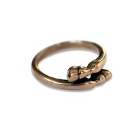 Antique Copper Hoof Ring
