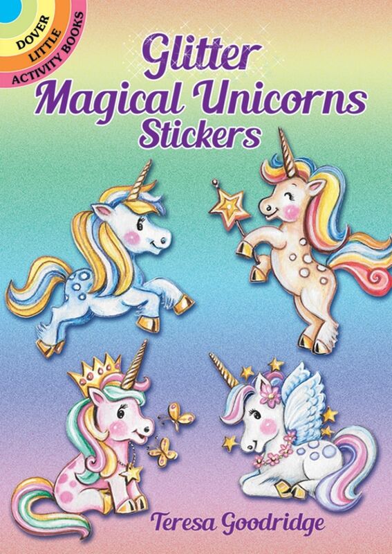 Glitter Magical Unicorns Stickers Booklet