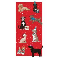 Christmas Money Wallet Card - Christmas Party Dogs