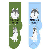 Foozys Ladies Socks - Siberian Husky