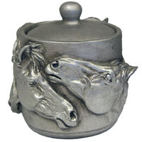 Metal Horse Pot with Lid