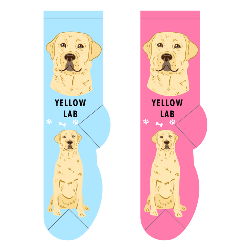 Foozys Ladies Socks - Yellow Lab