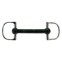 Soft Rubber Mullen Mouth Dee Ring Snaffle