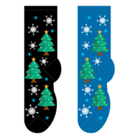 Foozys Ladies Socks - Christmas Trees