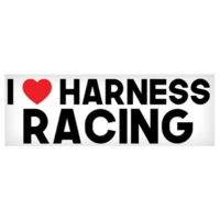 Vinyl Decal - I Love Harness Racing - 3