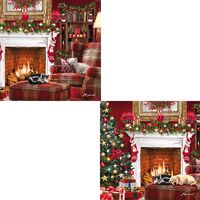 Luxury Christmas Cards 10 Pack  - Fireplace Friends
