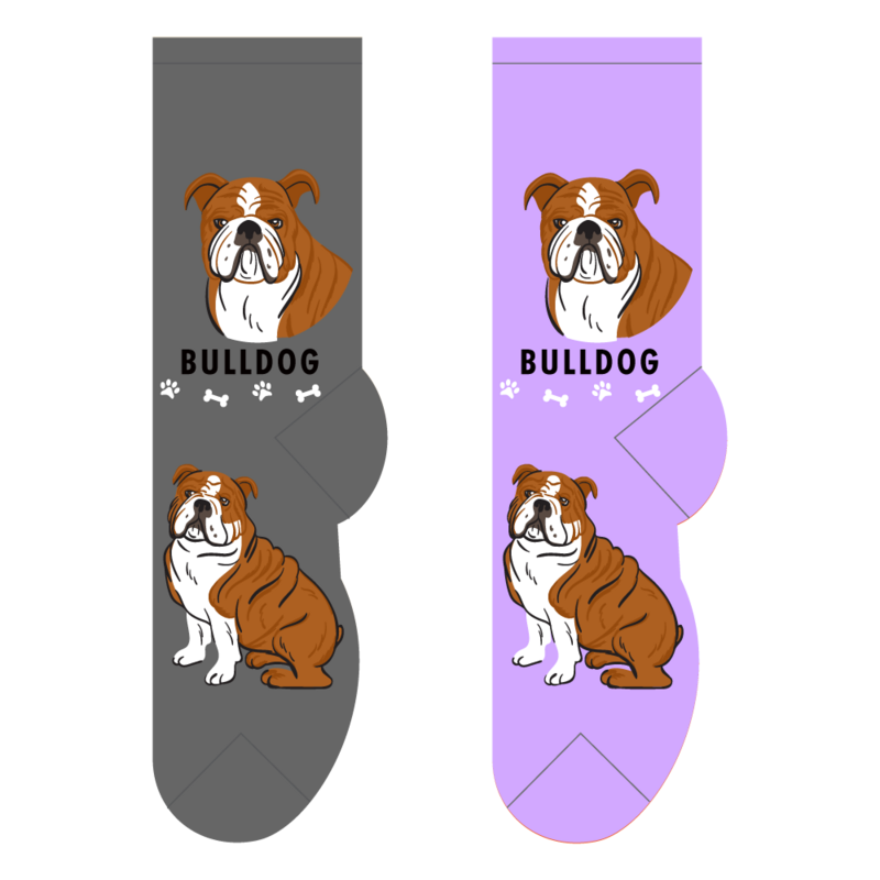 Foozys Ladies Socks - Bulldog