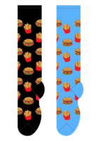Foozys Knee High Socks - Hamburger & Fries