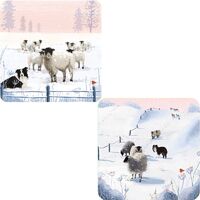 Luxury Christmas Cards 10 Pack - Flock of Sheep - Available August 2023