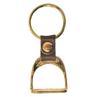 Gold English Stirrup Keychain
