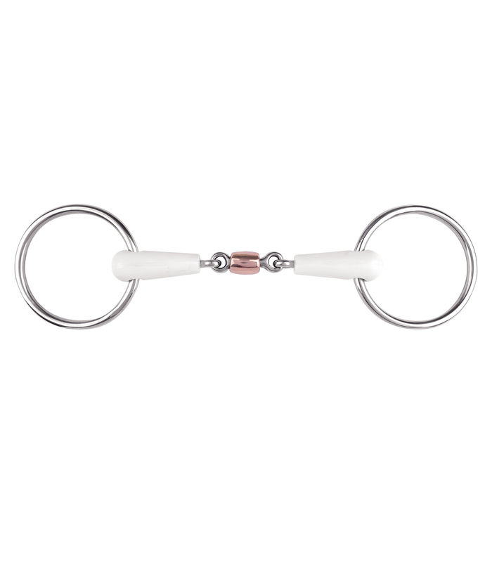 Equimouth Double Jointed Loose Ring with Copper Roller