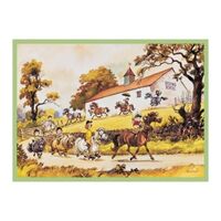 Thelwell Greeting Card - Riding School