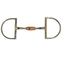 Large Dee Ring Snaffle with Copper Oval Link