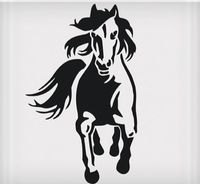 Vinyl Decal - Horse Running at You 6