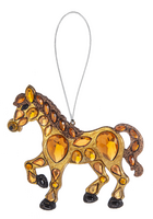 Amber Horse Ornament